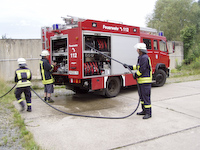 Brand im ehemaligen Asylbewerberheim Porschendorf, 04.08.2008