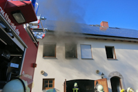 Brand in einem Wohnhaus in Wilschdorf, 21.05.2018