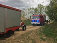 Brand eines Lagerfeuers in Dittersbach, 30.04.2020