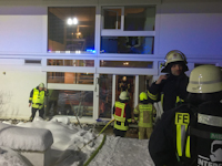 Brand in einem Wohnhaus in Elbersdorf, 29.01.2021