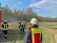 Brand auf einer Wiese in Dittersbach, 04.05.2022