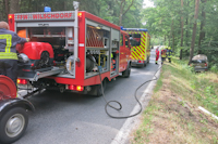 Verkehrsunfall auf der B6 in Wilschdorf, 25.07.2023