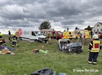 Schwerer Verkehrsunfall in Dobra, 04.09.2026